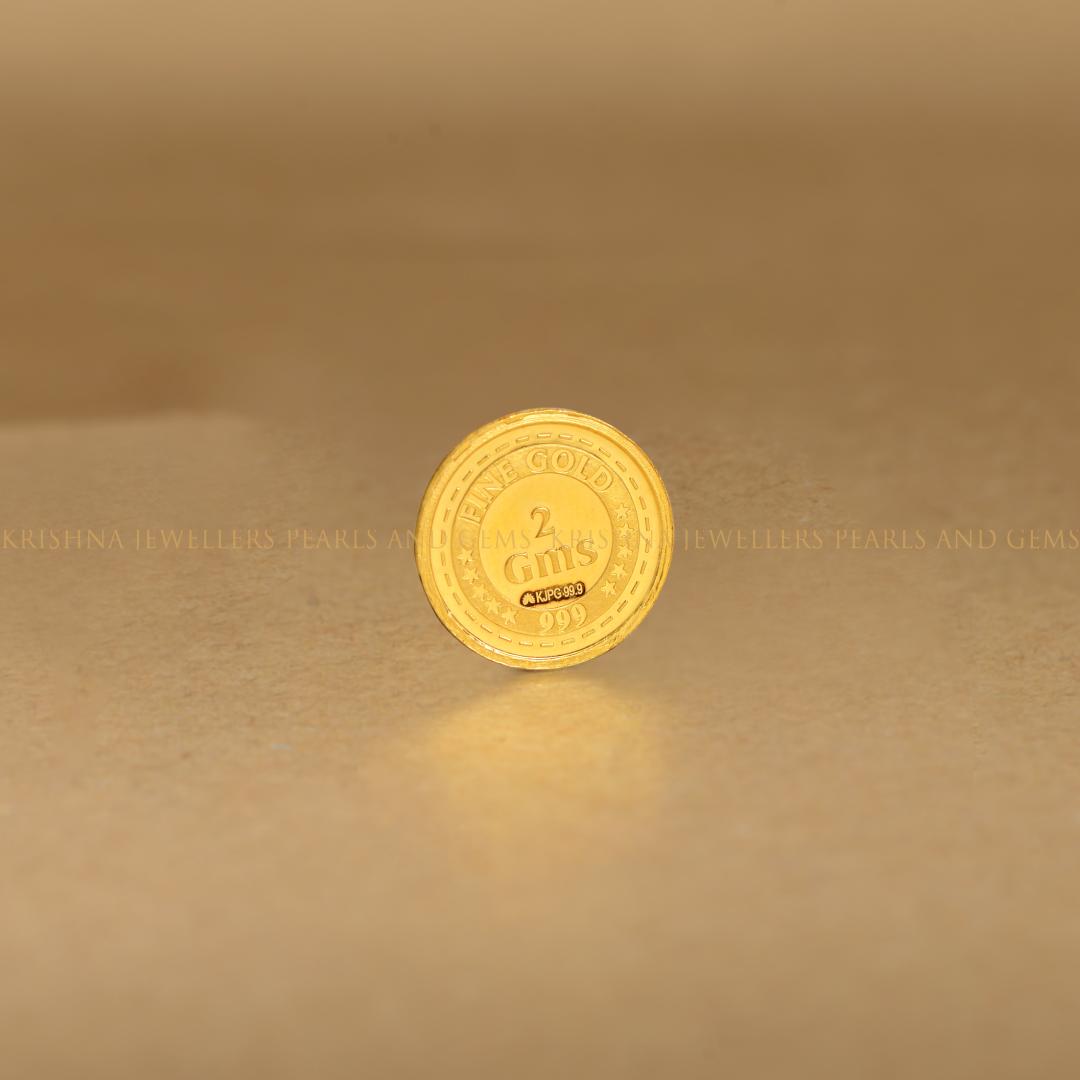 Pure 24K Gold Lakshmi Devi Coin 2g Ideal for Festivals & Auspicious Gifts